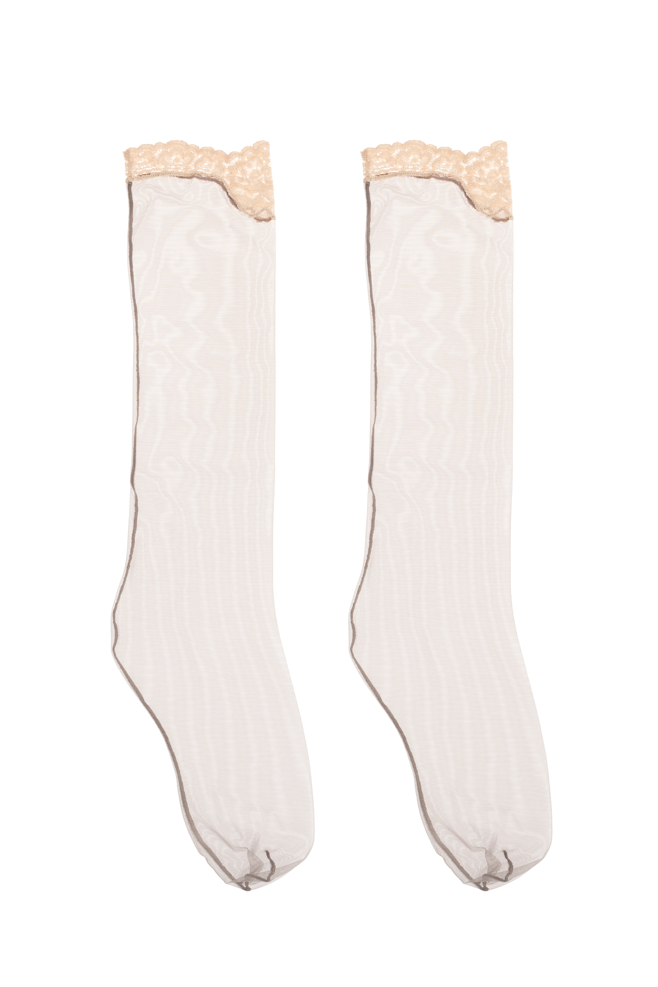 Valentino Garavani Knee-high socks with lace trim | Women's | Vitkac